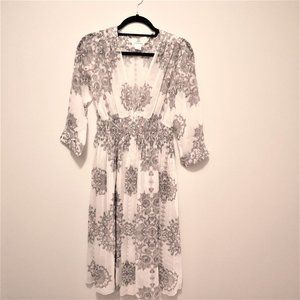 Club Monaco Lined Sheer Dress